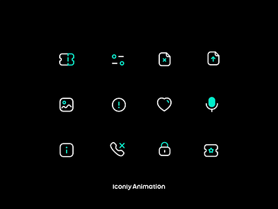 Iconly Animation animation branding graphic design icon icondesign iconly iconography iconpack icons iconset motion graphics ui