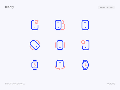 Electronic devices icons