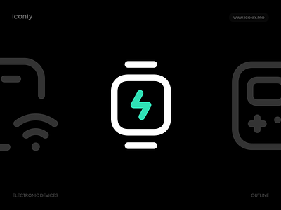 Apple Watch charging, Iconly Pro animation apple apple watch charge icon icondesign iconly iconography iconpack icons iconset iphone magsafe motion graphics ui user interface ux watch