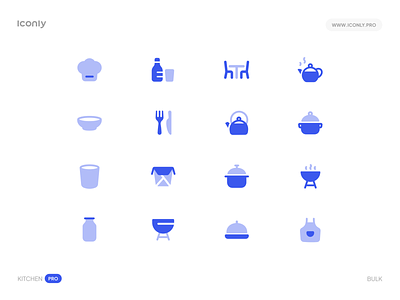 Iconly Pro, Kitchen icons! food graphic design icon icondesign iconly iconly pro iconography iconpack icons iconset illustration kitchen logo spoon ui