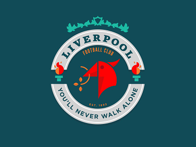 Liverpool FC badge football illustration liverpoolfc logo reds ynwa