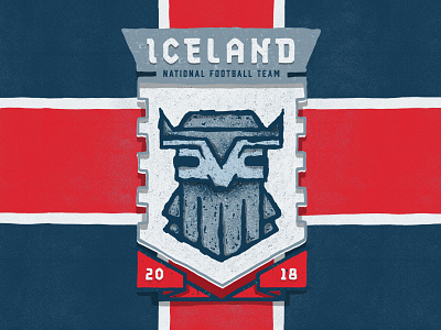 Iceland 2018 our boys rock giant badge badge design fifa football iceland illustration soccer wold cup