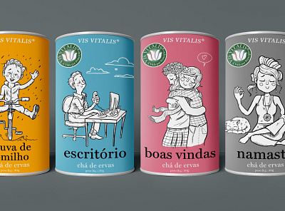 Packing Tea design illustration tea