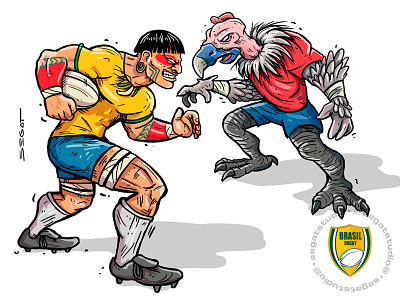 Brazil Rugby brazil brazil rugby design illustration rugby
