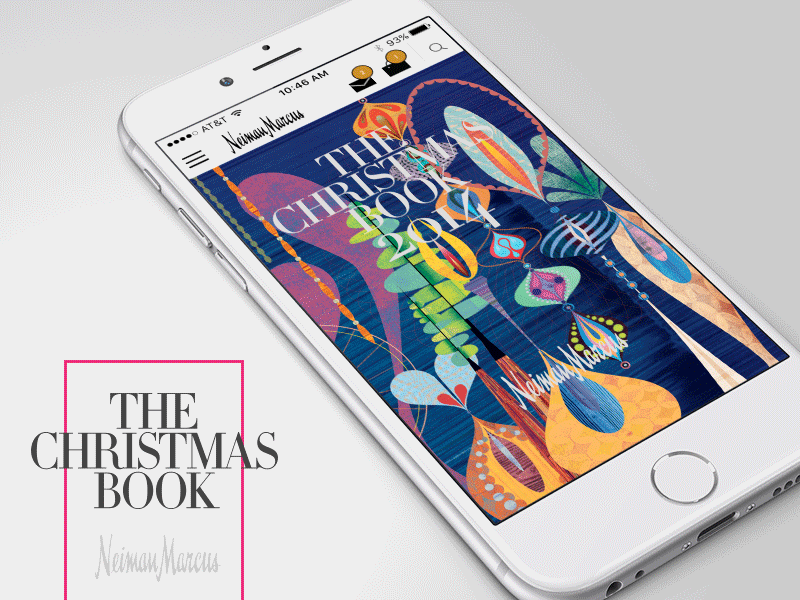 Neiman Marcus Christmas Book ios mobile ui ux