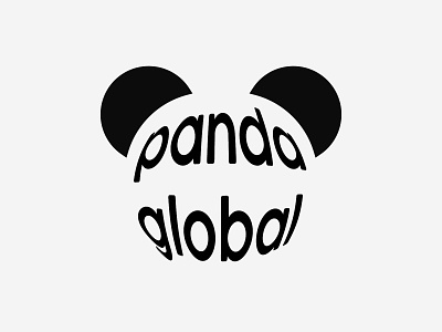 Panda Global Logo animal dailylogochallenge design graphic design logo minimal panda planet vector