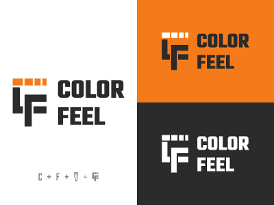 Color Feel Logo branding client work color design graphic design logo logo design minimal paint vector