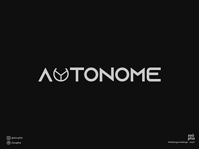 Autonome Logo branding car dailylogochallenge design graphic design illustration logo logo design minimal steering wheel vector