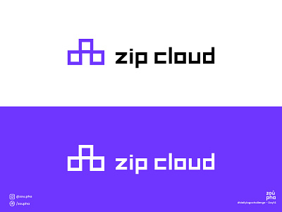 Zip Cloud Logo branding dailylogochallenge design graphic design logo logo design minimal vector