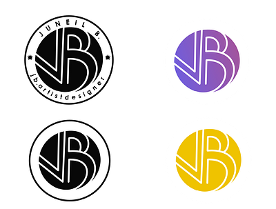 Personal Logo black and white design graphic design grayscale logo mono personal purple stamp yellow