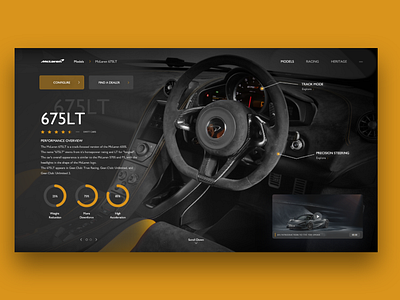 MCLAREN WEB DESIGN CONCEPT 3d animation branding graphic design logo motion graphics ui