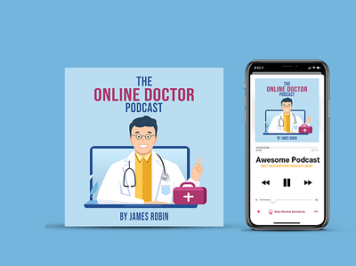 Online Doctor Podcast adobe adobe design best branding business podcast daily design design design challenge designnlance dribble free graphic design illustration logo mockup online photoshop podcast psd ui