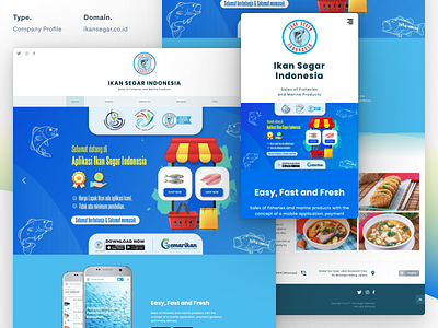 Ikan Segar Indonesia. app branding design ui ux