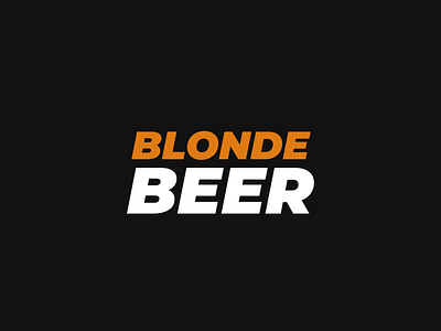 BLONDE BEER branding design feed graphic design illustration instagram logo vector