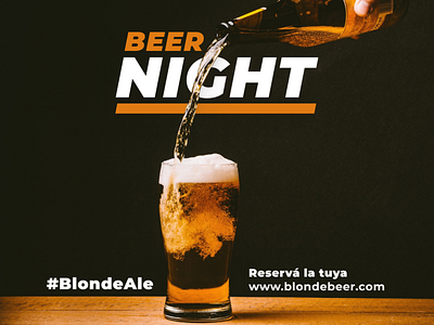 BLONDE BEER NIGHT branding design feed graphic design illustration instagram logo vector