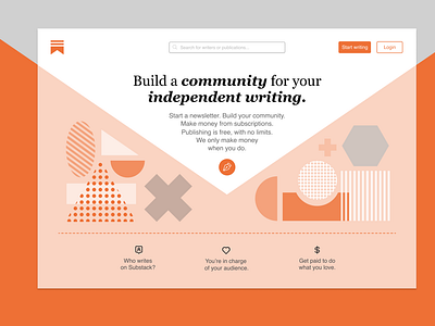 Daily UI 003: Landing Page for Substack