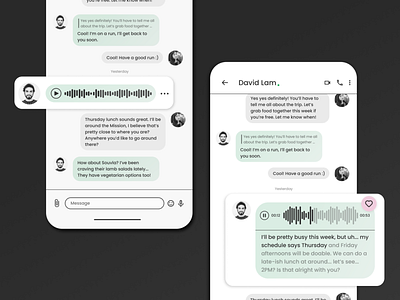 Daily UI 013: Chat / Messaging app design chat chat app daily ui direct messaging figma graphic design green mobile social