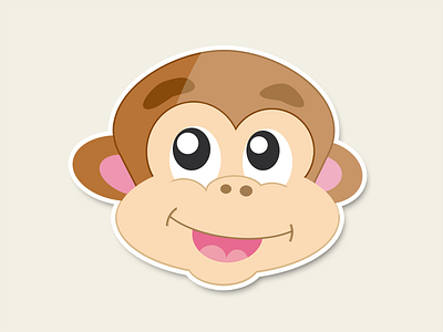 Monkey Sticker