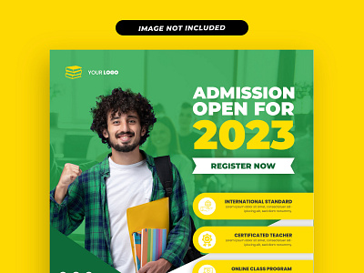 Education School Admission Social Media Template