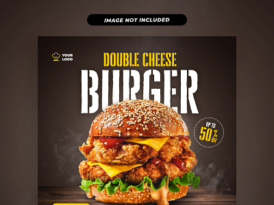 Special Burger Promotion Social Media Template