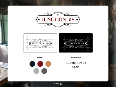 Junction 28 - brand brand branding design icon logo logo design restaurant typography web
