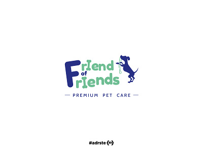 FOF logo app brand branding design dog dog walking fof friend of friends logo logo design petcare premium ui vector web