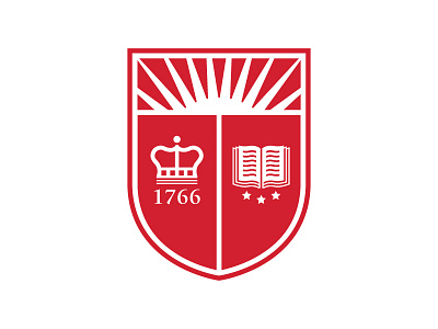 Rutgers Shield crest education icon institution logo shield university vector