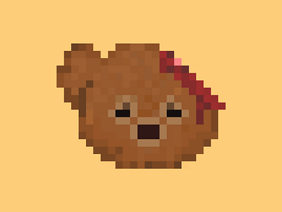 Pixel Art: Bloody Teddy Bear