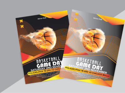 Sports Flyer advertisement basketball branding corporate design download flyer graphic design illustration illustrator sports sports flyer sports templates templates