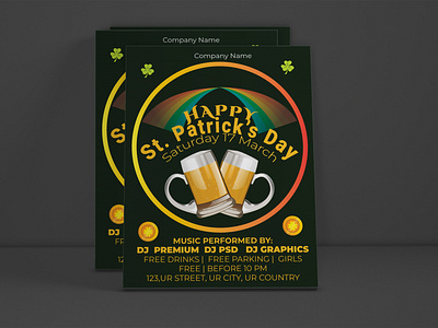 Saint Patrick's day Templates advertisement branding design download graphic design illustrator paddysday templates