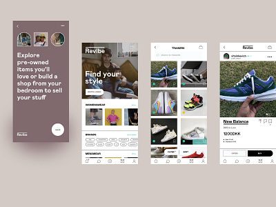 Revibe App app ui ux