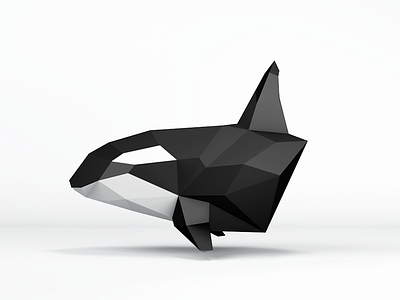 Orca 3d cinema4d debut lowpoly