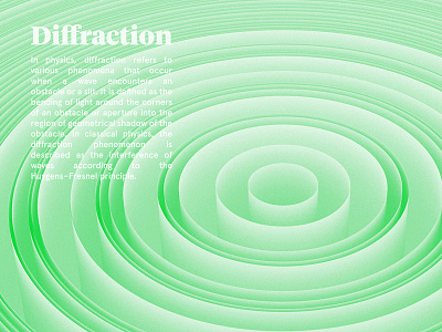 Diffraction 3d abstract c4d cinema4d diffraction poster