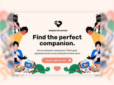 Adopte ton animal - Landing page 🐶❤️