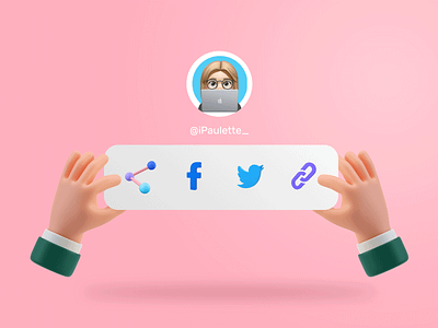 UI Daily 010 - Share Social Media 👀