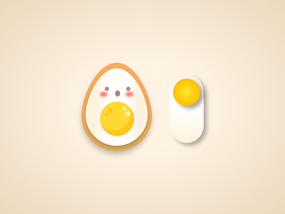Daily UI 015 - Toggle Switch : Egg or Avocado ? by iPaulette 🥑 app avocado daily ui daily ui 015 design egg illustration inspi inspiration ios logo mobile switch toggle ui ui challenge user experience user interface ux