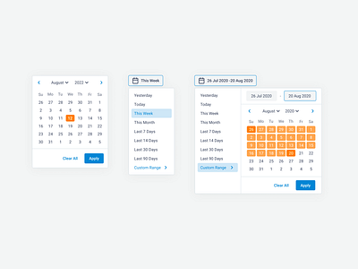 Date Picker UI Design date date picker ui ui kit web design website window