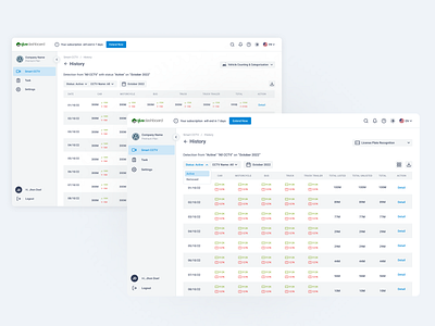 Data Table UI Design analytics data table ui web design