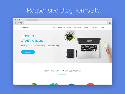 Blog Responsive app blog clean corporate design flat onepage responsive uidesign uiux web