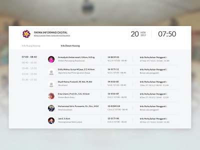 Digital Board android clean design innovation responsive schedule simple smartapp taskschedule ui uidesign webdesign
