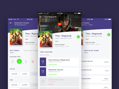 #Exploration - Movie Apps android appdesign ios materialdesign movieapp scheduleapp ui uidesign uiux ux