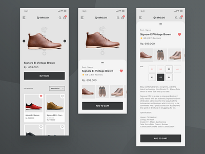 Online Shop App - Exploration Design
