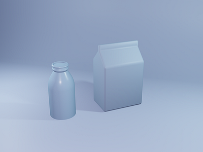 Bottle 3D object modeling
