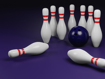 3D - bowling 3d 3d art 3d illustrations 3d object blender c4d design graphic design illustration