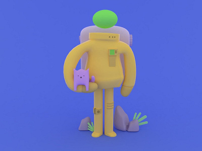 3D Cartoon Astronaut