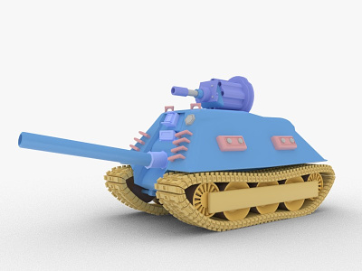 3D Tank Model 3d 3d art 3d illustrations 3d object blender c4d design graphic design illustration logo