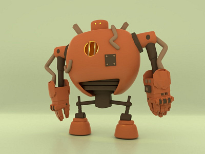 Robot 3d 3d art 3d illustrations 3d object blender c4d design game game design graphic design illustration logo