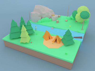 Lowpoly island