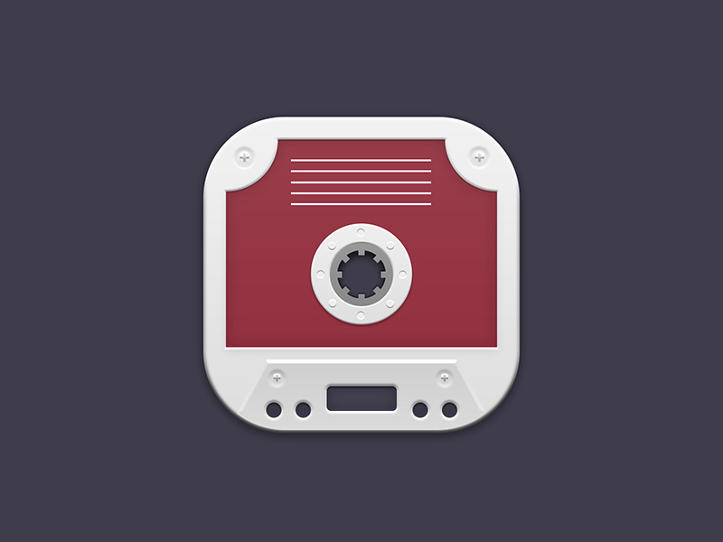 Cassette Tape iOS Icon by Varaga Piry on Dribbble