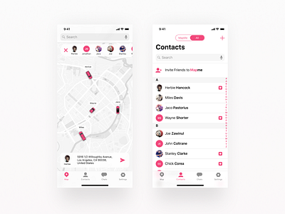 MapMe App for iOS by Varaga Piry on Dribbble